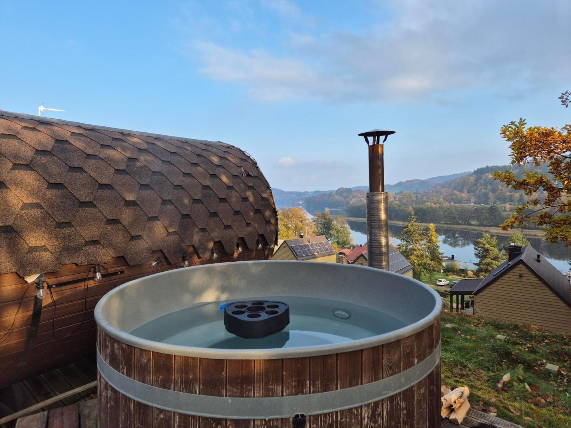 Ostrzycki Las Domki Nad Jeziorem -Balia-Sauna-Prywatny Pomost Pierszczewo Exteriér fotografie