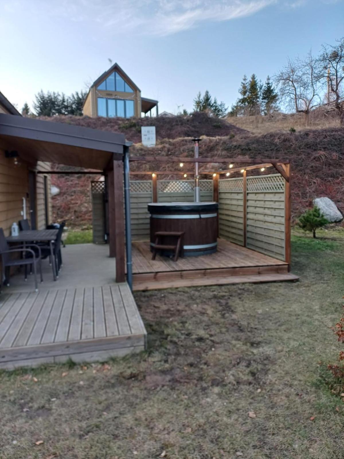 Ostrzycki Las Domki Nad Jeziorem -Balia-Sauna-Prywatny Pomost Pierszczewo Exteriér fotografie